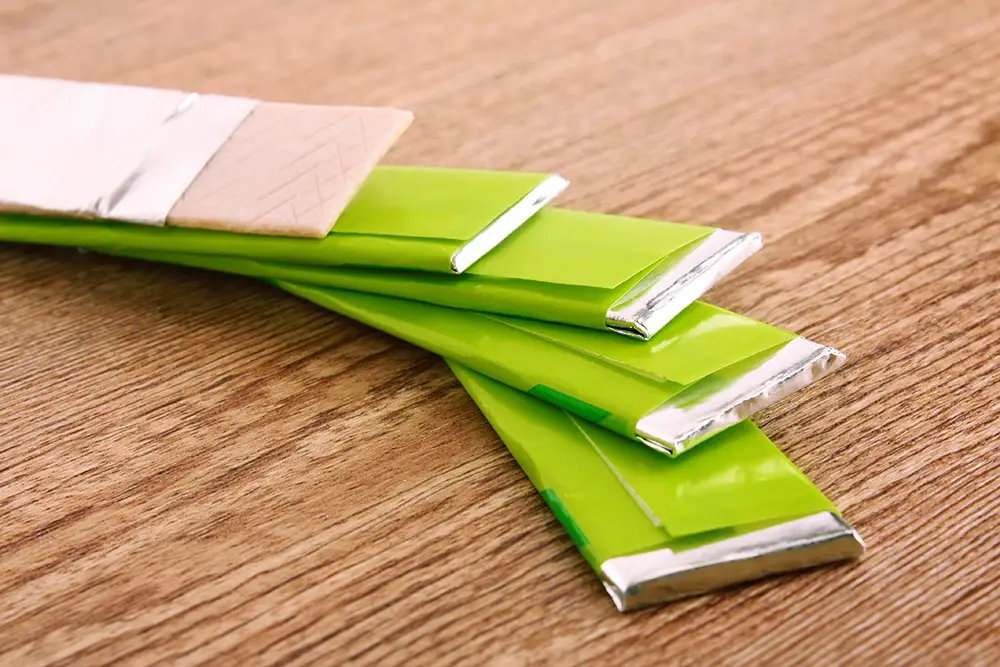 Packs of chewing gum
